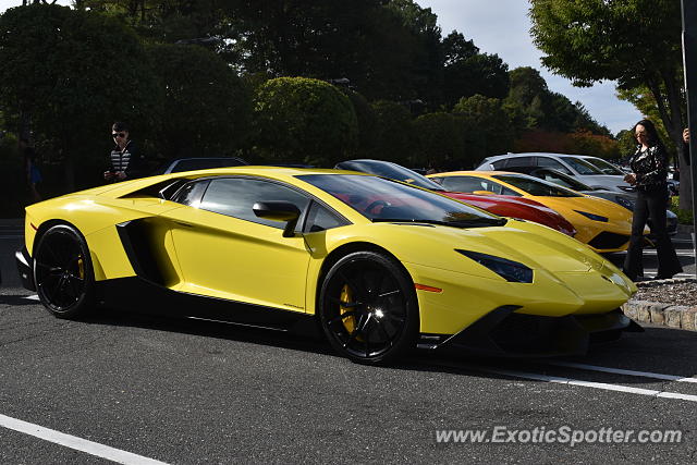 Lamborghini Aventador spotted in Manhasset, New York