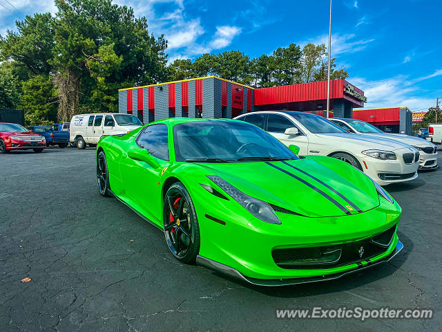 Ferrari 458 Italia spotted in Chamblee, Georgia