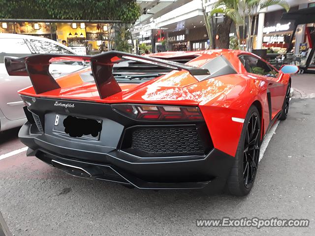 Lamborghini Aventador spotted in Serpong, Indonesia