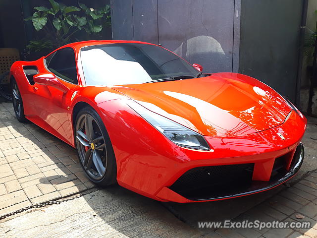 Ferrari 488 GTB spotted in Jakarta, Indonesia