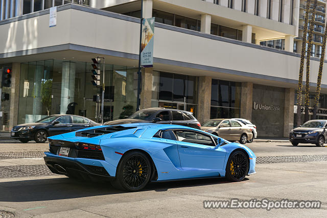 Lamborghini Aventador spotted in Beverly Hills, California