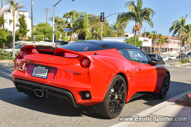 Lotus Evora spotted in Newport Beach, California