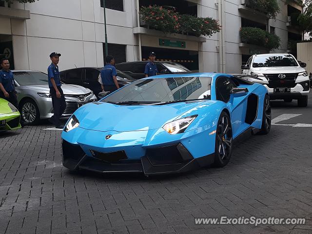 Lamborghini Aventador spotted in Jakarta, Indonesia