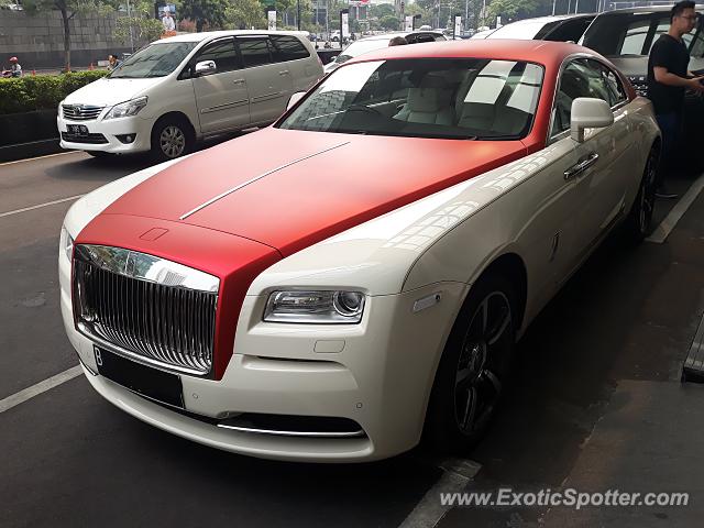 Rolls-Royce Wraith spotted in Jakarta, Indonesia