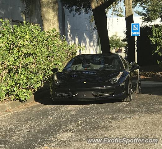 Ferrari 458 Italia spotted in Winter park, Florida