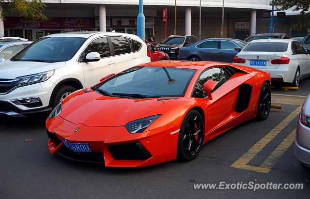 Lamborghini Aventador spotted in Qingdao, China