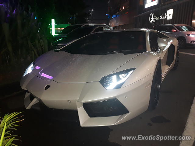 Lamborghini Aventador spotted in Jakarta, Indonesia