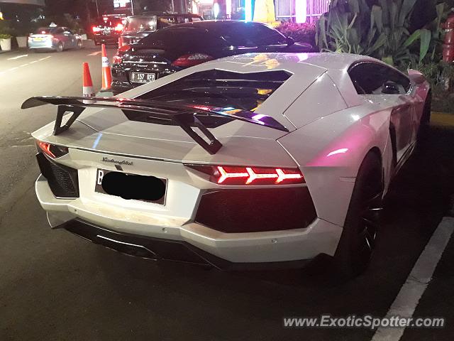 Lamborghini Aventador spotted in Jakarta, Indonesia