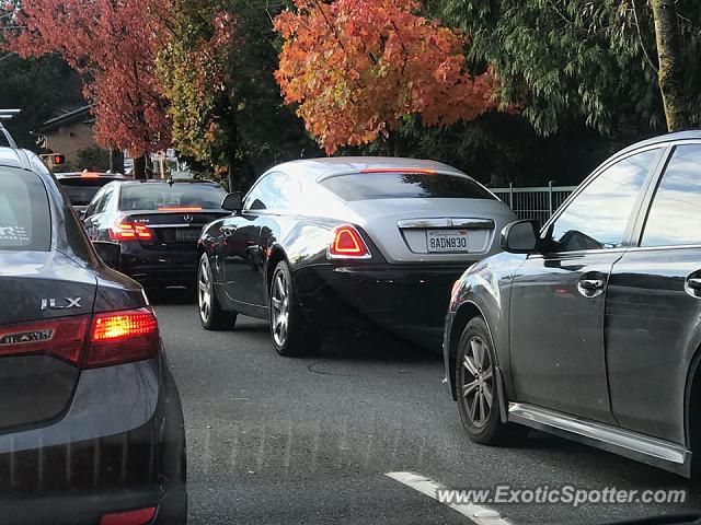 Rolls-Royce Wraith spotted in Shoreline, Washington