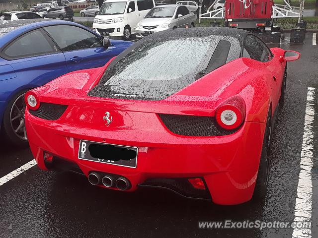 Ferrari 458 Italia spotted in Tangerang, Indonesia