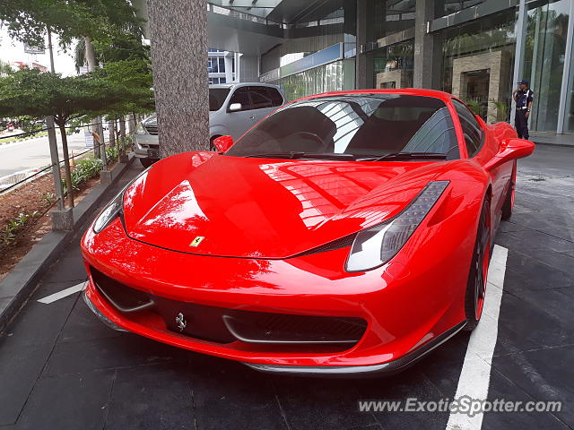 Ferrari 458 Italia spotted in Jakarta, Indonesia