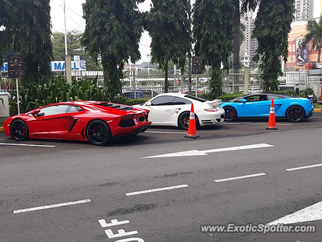 Lamborghini Aventador spotted in Jakarta, Indonesia