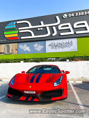 Ferrari 488 GTB spotted in Dubai, United Arab Emirates