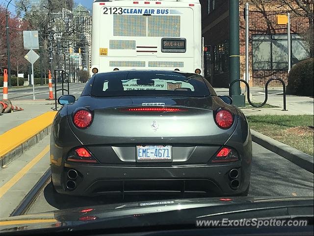 Ferrari California spotted in Charlotte, North Carolina