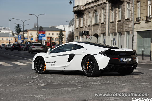 Mclaren 570S spotted in Warsaw, Poland