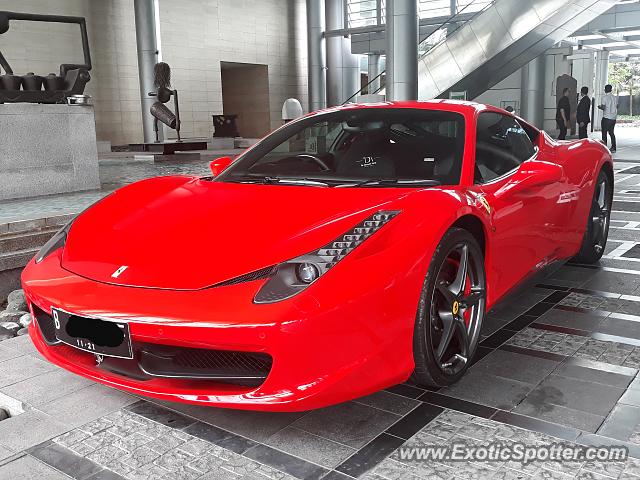 Ferrari 458 Italia spotted in Jakarta, Indonesia