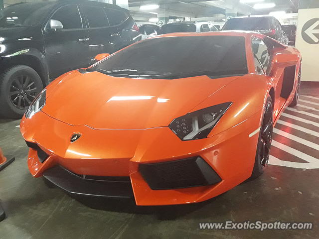 Lamborghini Aventador spotted in Jakarta, Indonesia