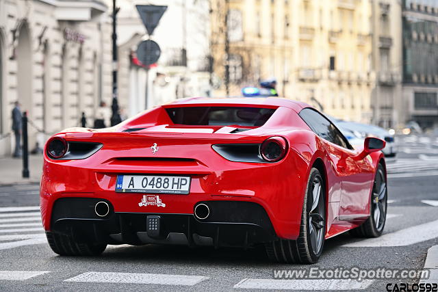 Ferrari 488 GTB spotted in Warsaw, Poland