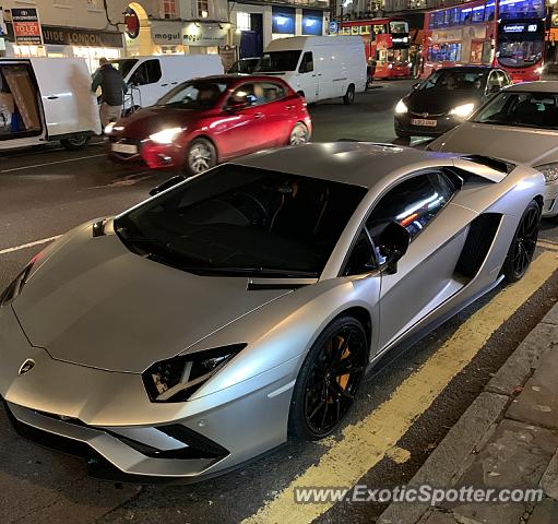 Lamborghini Aventador spotted in Greenwich, United Kingdom