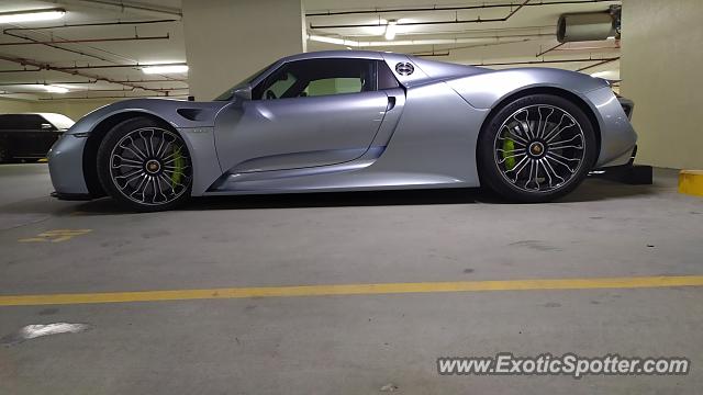 Porsche 918 Spyder spotted in Dubai, United Arab Emirates