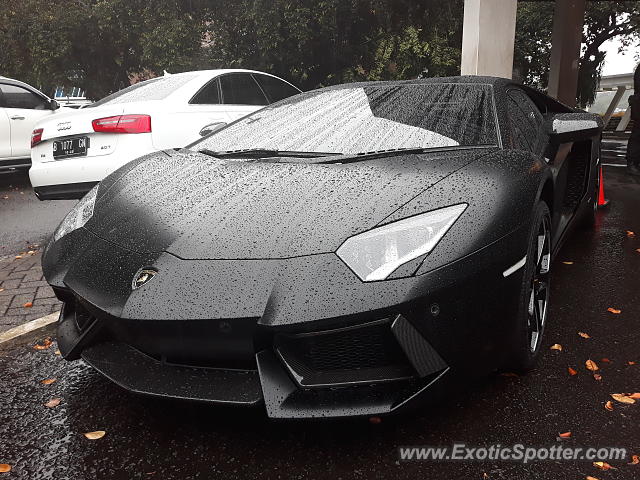 Lamborghini Aventador spotted in Jakarta, Indonesia