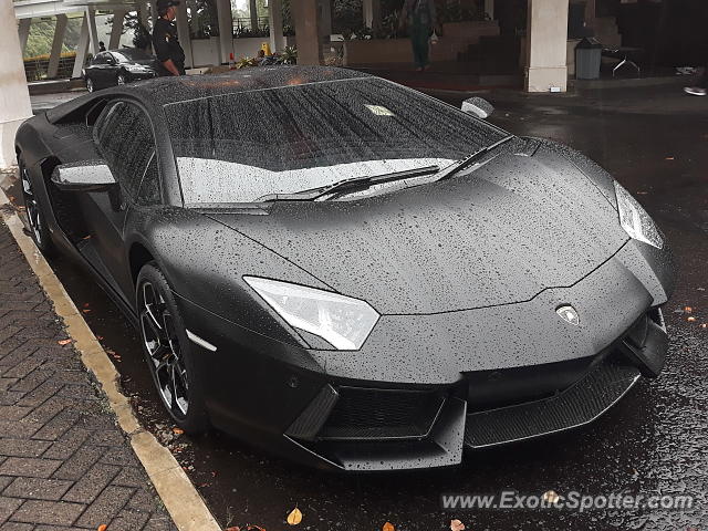 Lamborghini Aventador spotted in Jakarta, Indonesia