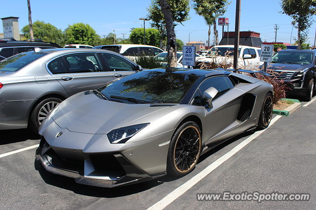 Lamborghini Aventador spotted in Newport Beach, California