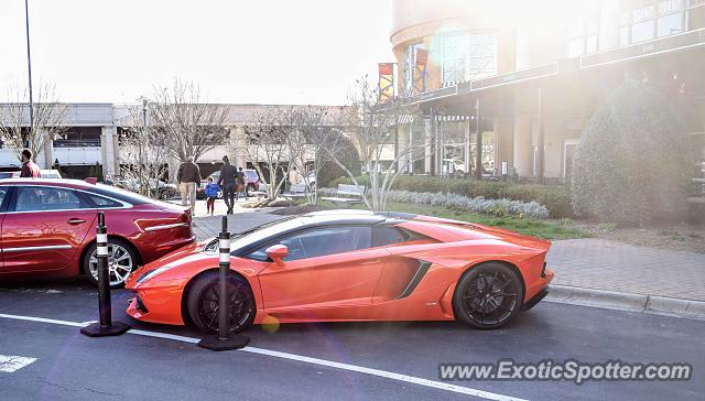 Lamborghini Aventador spotted in Charlotte, North Carolina