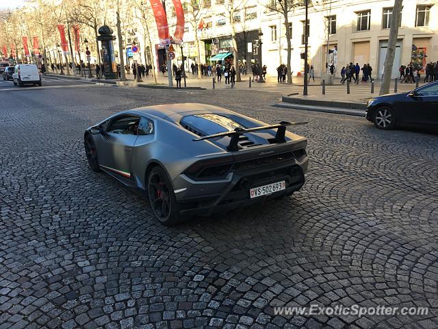 Lamborghini Huracan spotted in Paris, France