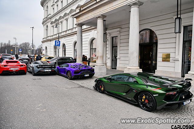 Lamborghini Aventador spotted in Warsaw, Poland