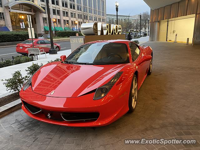 Ferrari 458 Italia spotted in Washington DC, United States