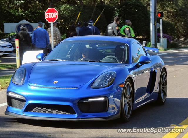 Porsche Cayman GT4 spotted in Amelia Island, Florida