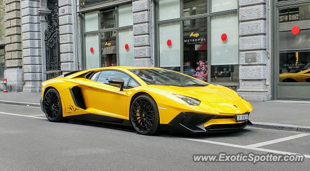 Lamborghini Aventador spotted in Zurich, Switzerland