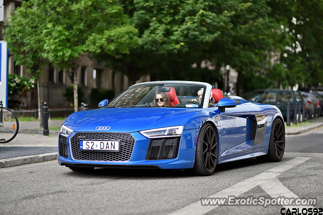 Audi R8 spotted in Warsaw, Poland