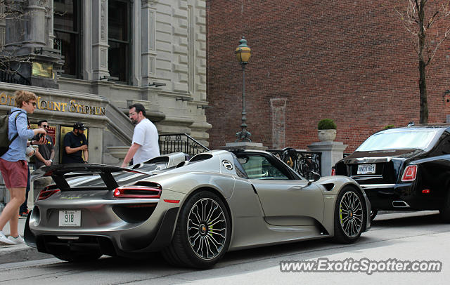 Porsche 918 Spyder spotted in Montreal, Canada