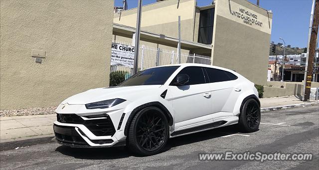 Lamborghini Urus spotted in Los Angeles, California