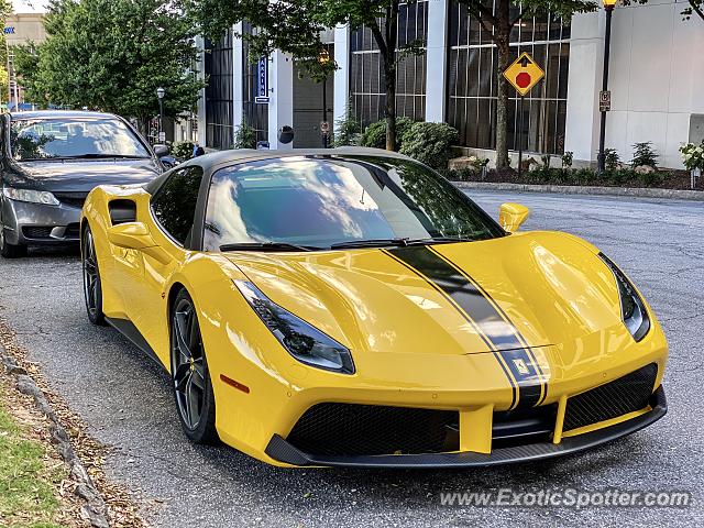 Ferrari 488 GTB spotted in Buckhead, Georgia