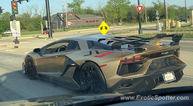Lamborghini Aventador spotted in Milwaukee, Wisconsin