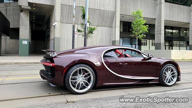 Bugatti Chiron spotted in Toronto, Canada