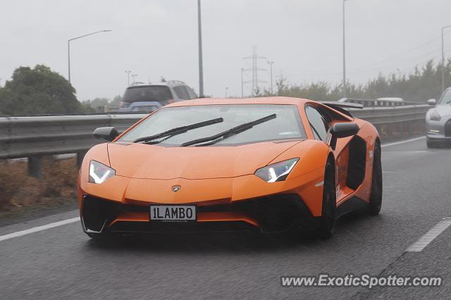 Lamborghini Aventador spotted in Auckland, New Zealand