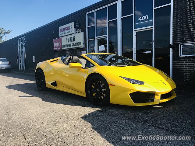 Lamborghini Huracan spotted in Palatine, Illinois