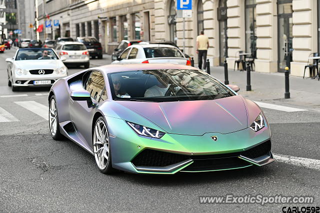 Lamborghini Huracan spotted in Warsaw, Poland