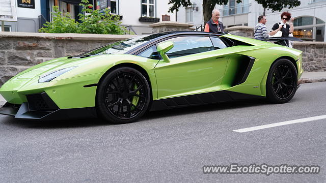 Lamborghini Aventador spotted in Old Quebec City, Canada