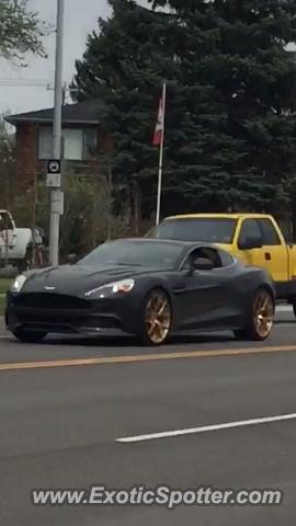 Aston Martin Vanquish spotted in Calgary, Canada