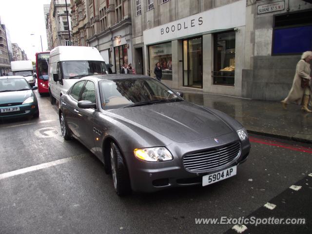 Maserati Quattroporte spotted in London, United Kingdom