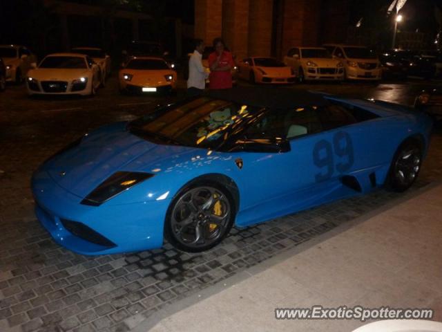 Lamborghini Murcielago spotted in Hard Rock Hotel, Singapore