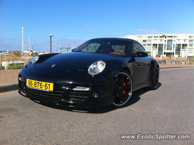 Porsche 911 Turbo spotted in Herzliya Pituah, Israel