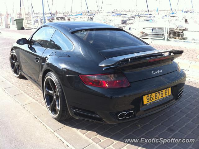 Porsche 911 Turbo spotted in Herzliya Pituah, Israel