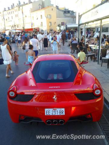 Ferrari 458 Italia spotted in Saint Tropez, France