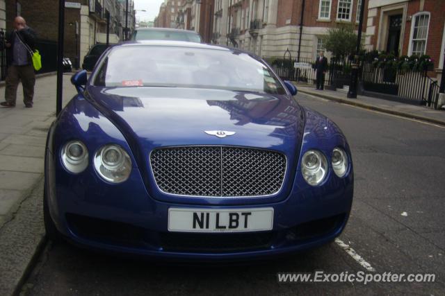 Bentley Continental spotted in Knightsbridge, United Kingdom